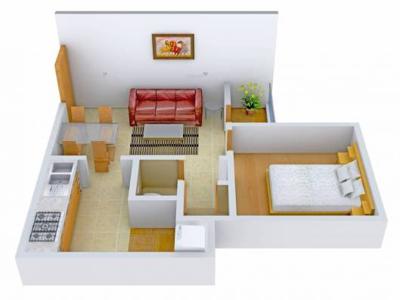 685 sq ft 1 BHK 1T Apartment for rent in Signature Sampad at Makarba, Ahmedabad by Agent JAY