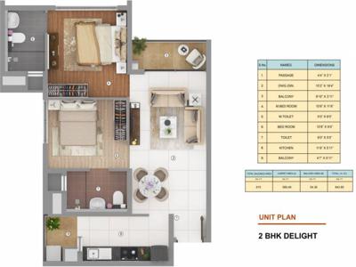 915 sq ft 2 BHK 2T Under Construction property Apartment for sale at Rs 1.10 crore in Shapoorji Pallonji JoyVille in Sector 102, Gurgaon