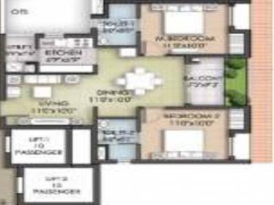 934 sq ft 2 BHK 2T Completed property Apartment for sale at Rs 49.04 lacs in Akshaya Republic 6th floor in Kovur, Chennai
