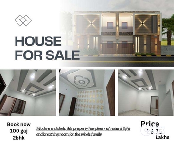 100 gaj 2bhk is on sale with home loan facilities