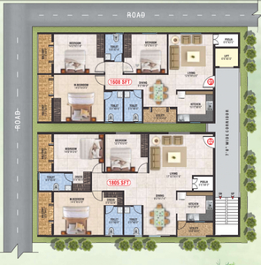 1608 sq ft 3 BHK 3T Apartment for sale at Rs 73.97 lacs in Project in Kalkere, Bangalore