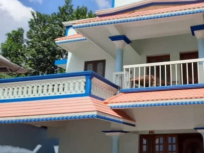 2 storied House and 14 cent for sale main road side