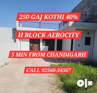 250gaj Kothi 2 Rooms Washroom Kitchen Aerocity H Block Mohali House