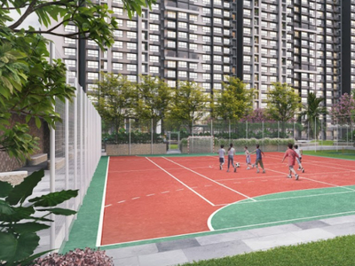 387 sq ft 1 BHK Apartment for sale at Rs 57.00 lacs in Godrej Tower 7 The Highlands Godrej City in Panvel, Mumbai