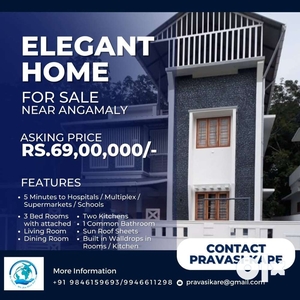Elegant House for Sale at 65lakhs