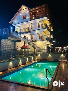 Swimming pool villa for sale in Munnar