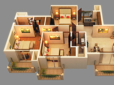 1675 sq ft 3 BHK 3T East facing Apartment for sale at Rs 4.95 crore in Agami Codename Artclave in Bandra East, Mumbai