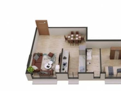 734 sq ft 1 BHK 1T East facing Apartment for sale at Rs 100.00 lacs in Best Harmony Residency 40th floor in Ghatkopar East, Mumbai