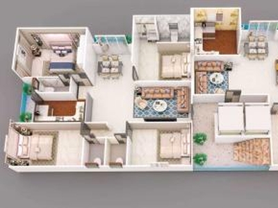 4+ BHK 1843 Sq. ft Apartment for Sale in Mehdipatnam, Hyderabad
