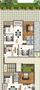 new 3 BHK flat with cupboards and modular kitchen