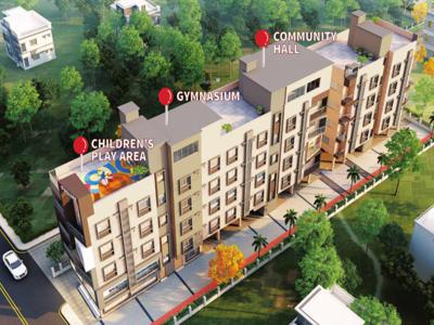 1079 sq ft 3 BHK 2T SouthEast facing Under Construction property Apartment for sale at Rs 37.77 lacs in AV Square in Rajarhat, Kolkata