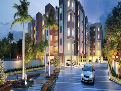 1094 sq ft 3 BHK 2T SouthEast facing Under Construction property Apartment for sale at Rs 43.49 lacs in Rajwada Greenshire in Narendrapur, Kolkata