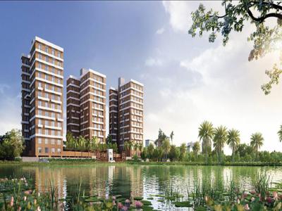 1128 sq ft 3 BHK 2T South facing Apartment for sale at Rs 68.00 lacs in Purti Veda in New Town, Kolkata