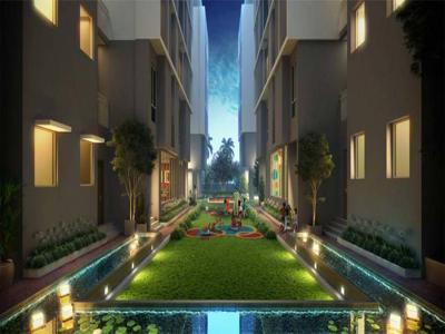 1196 sq ft 3 BHK 2T South facing Under Construction property Apartment for sale at Rs 67.39 lacs in Purti Aqua 2 in Rajarhat, Kolkata
