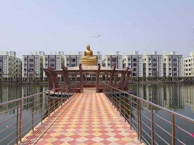 1256 sq ft 3 BHK 2T SouthEast facing Apartment for sale at Rs 58.00 lacs in Bengal Abasan Urban Sabujayan in Mukundapur, Kolkata