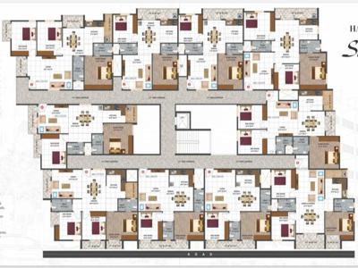 1260 sq ft 3 BHK 2T East facing Completed property Apartment for sale at Rs 40.32 lacs in Project in Electronic City Phase II, Bangalore