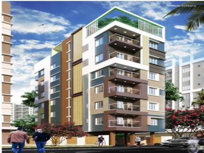 1280 sq ft 3 BHK 2T Apartment for sale at Rs 66.56 lacs in Nirmala Solitaire 1th floor in Bangur avenue, Kolkata