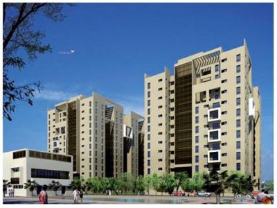 1411 sq ft 3 BHK 2T South facing Apartment for sale at Rs 73.37 lacs in Shrachi Greenwood Nest 2th floor in New Town, Kolkata