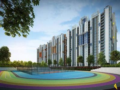 524 sq ft 2 BHK 2T East facing Apartment for sale at Rs 28.80 lacs in Merlin Rise 1th floor in Rajarhat, Kolkata