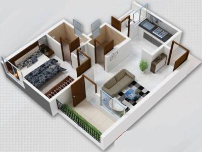 568 sq ft 1 BHK 1T Apartment for sale at Rs 25.00 lacs in Sanskruti Sanskruti Meander Wing A in Wagholi, Pune