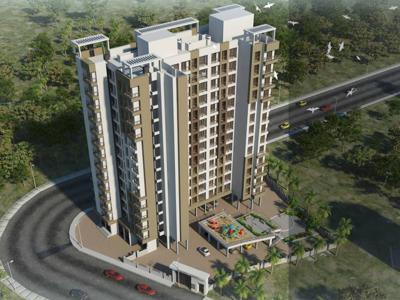 592 sq ft 1 BHK 2T West facing Apartment for sale at Rs 33.00 lacs in Skywards Regency 6th floor in Shil Phata, Mumbai