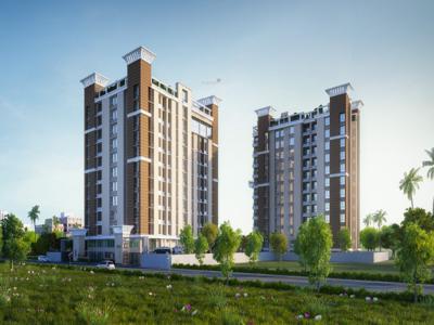 792 sq ft 3 BHK 2T South facing Apartment for sale at Rs 50.00 lacs in Merlin Next in Behala, Kolkata