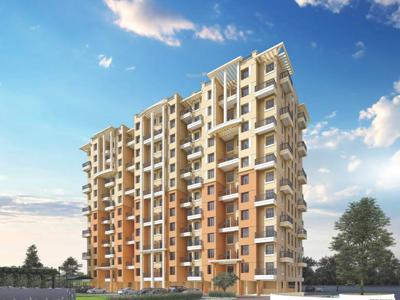 810 sq ft 2 BHK 2T North facing Apartment for sale at Rs 38.00 lacs in Nyati Elan South East I in Wagholi, Pune