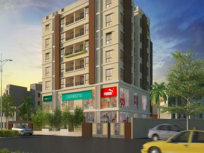 899 sq ft 3 BHK 2T East facing Apartment for sale at Rs 61.00 lacs in Project in Chinar Park, Kolkata