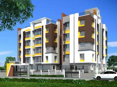 940 sq ft 2 BHK 2T SouthWest facing Apartment for sale at Rs 47.00 lacs in JP Gurukul Umang in New Town, Kolkata