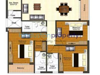 3 BHK Flat / Apartment For SALE 5 mins from Laxmisagar