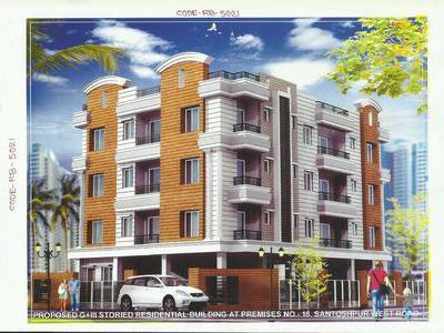 3 BHK Flat / Apartment For SALE 5 mins from Santoshpur
