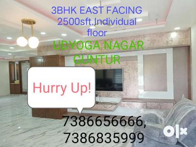 3bhk flats invidual floors at Udyognagar Guntur