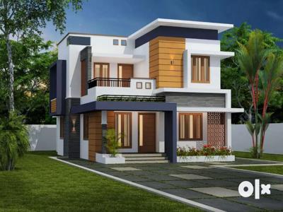 7.25 Cents land 4 bedrooms Villa in Alappuzha.