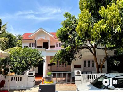 Furnished 7.4 Cent House 4 bed for Sale Ayyanthol Orari road Thrissur