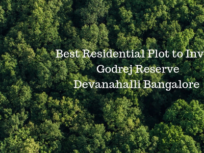 Residential Plot For Sale in Godrej Reserve Bangalore