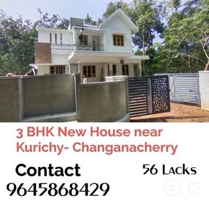 3 BHK NEW HOUSE NEAR KURICHI- CHANGANACHERY