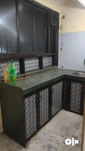 7000 rent 1bhk semi furnished flat with modular kitchen