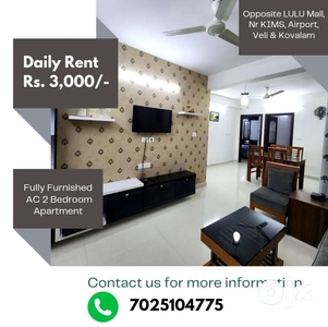 DAILY RENT - Fully Furnished AC Two bed room apartment on 10th Floor