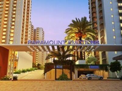 1710 sq ft 3 BHK 3T NorthEast facing Apartment for sale at Rs 81.99 lacs in Paramount emosans 5th floor in Noida Extn, Noida