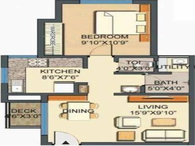 585 sq ft 1 BHK 1T Apartment for rent in Lodha Casa Royale at Thane West, Mumbai by Agent deepak gupta