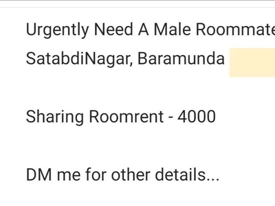 Need Discipline Male Roommate Preferably Student Satabdinagar
