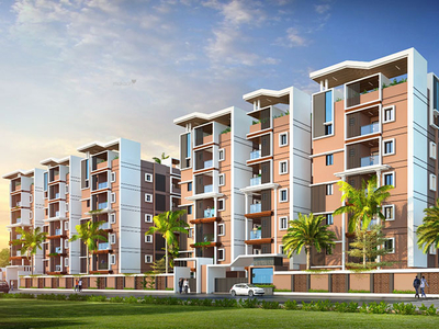 1130 sq ft 2 BHK 2T Apartment for sale at Rs 67.79 lacs in Akshita Heights 6 Block A in Malkajgiri, Hyderabad