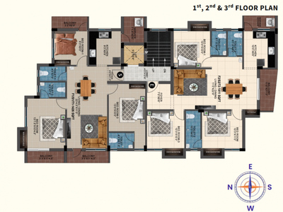 1492 sq ft 3 BHK 3T North facing Apartment for sale at Rs 1.20 crore in Project in Selaiyur, Chennai