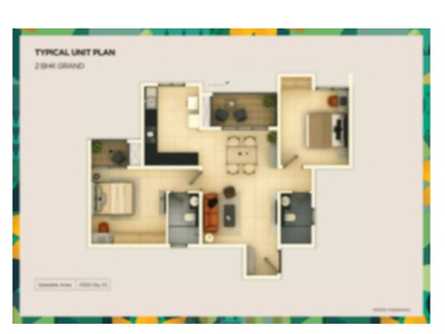 900 sq ft 2 BHK 2T Apartment for sale at Rs 63.00 lacs in Provident Sangam in Kelambakkam, Chennai