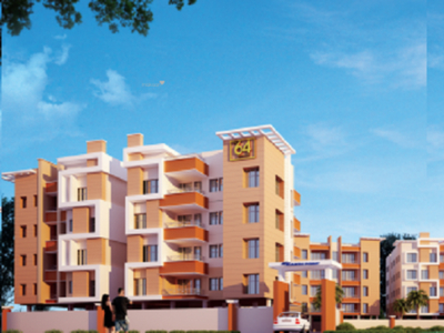 1049 sq ft 3 BHK 2T Apartment for sale at Rs 36.19 lacs in The 64 Earth Point 1th floor in Liluah, Kolkata