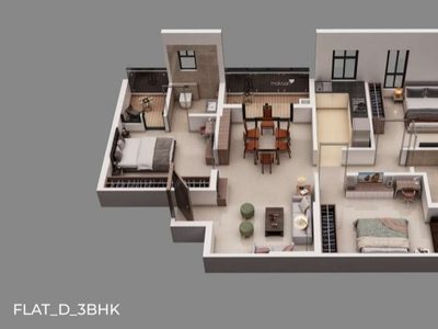 1258 sq ft 3 BHK 2T South facing Apartment for sale at Rs 1.03 crore in Project in Patuli, Kolkata
