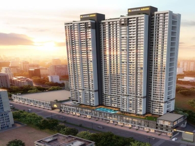 457 sq ft 1 BHK Apartment for sale at Rs 88.00 lacs in Ashar Arize in Thane West, Mumbai