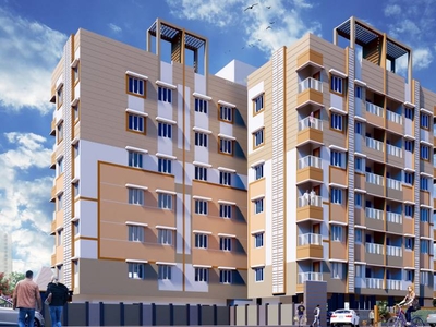 739 sq ft 2 BHK 2T Apartment for sale at Rs 38.14 lacs in Bhawani Sunrise in Dum Dum, Kolkata