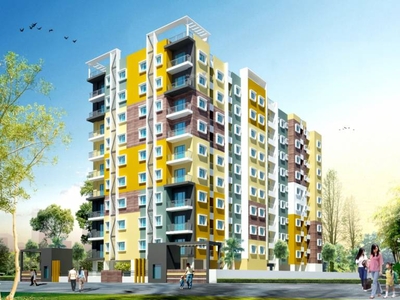 900 sq ft 2 BHK Under Construction property Apartment for sale at Rs 52.20 lacs in GM Meena Eco Vista in New Town, Kolkata