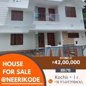 1300 sq ft 3 bhk two storied house for sale at Neerikode